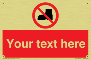 Custom No outdoor footwear